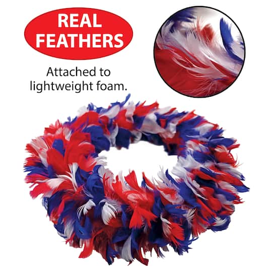 Beistle 12" Red, White & Blue Fancy Wreath